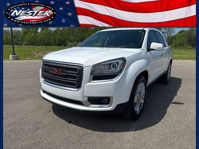 2017 GMC Acadia Limited Limited in Summit White — front three-quarter view