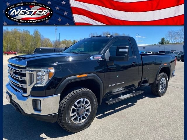 2022 GMC Sierra 2500 HD SLE in Onyx Black — front three-quarter view