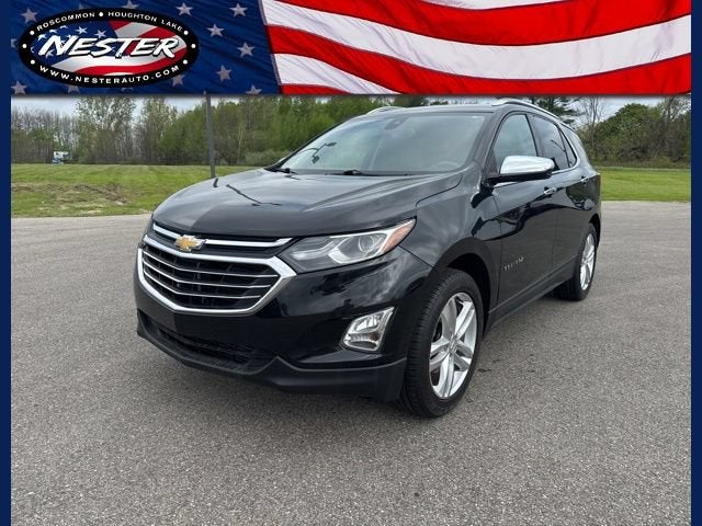 2018 Chevrolet Equinox Premier in Mosaic Black Metallic — front three-quarter view
