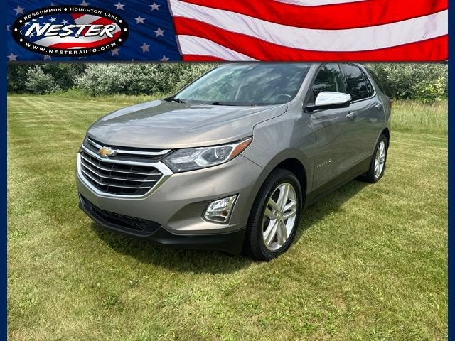 2019 Chevrolet Equinox Premier in Pepperdust Metallic — front three-quarter view