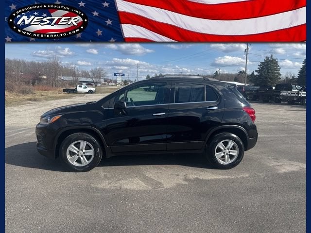 2020 Chevrolet Trax LT in Mosaic Black Metallic — front three-quarter view