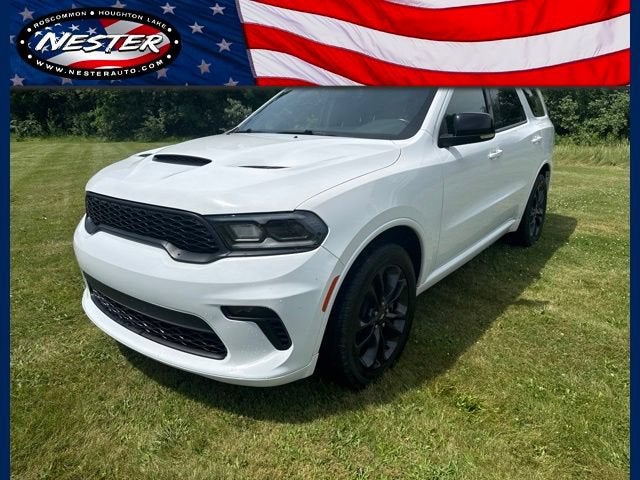 2021 Dodge Durango GT in White — front three-quarter view