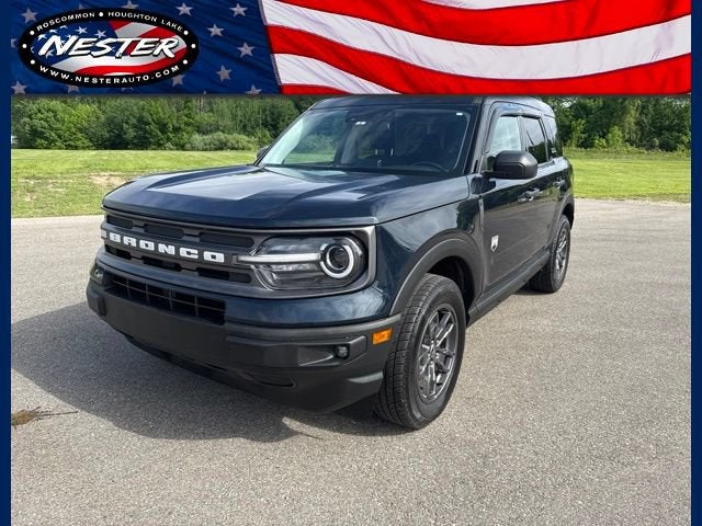 2022 Ford Bronco Sport Big Bend in Blue — front three-quarter view