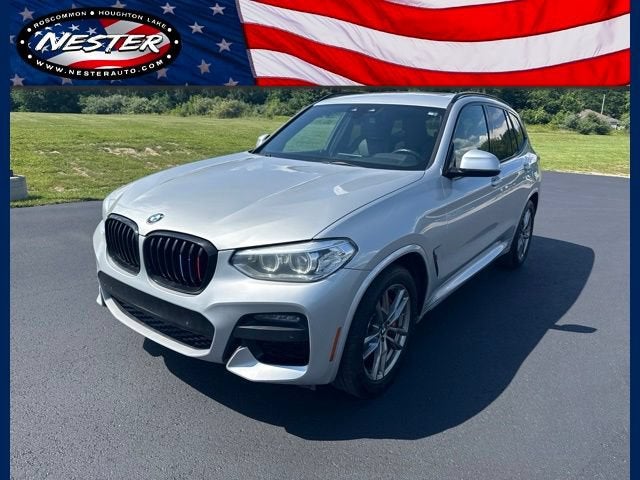 2021 BMW X3 xDrive30i in Silver — front three-quarter view